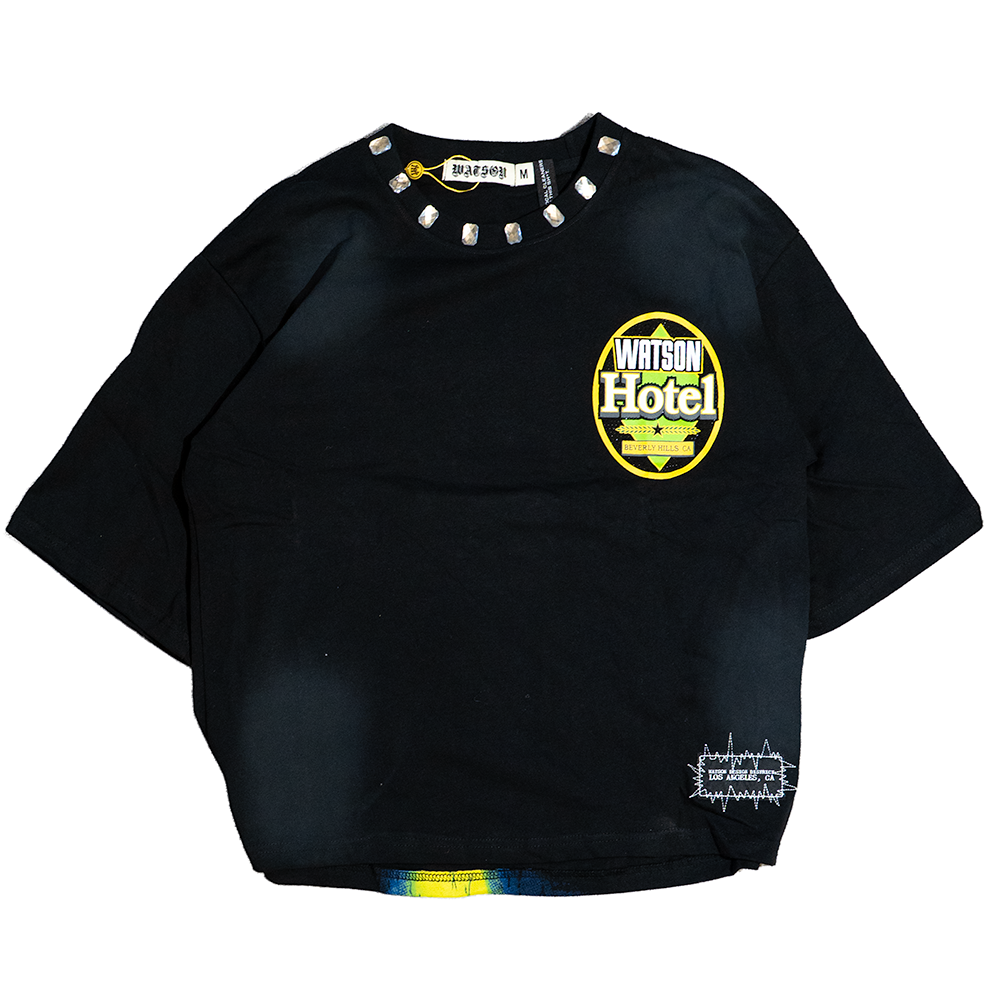 ALWAYS OPEN T-SHIRT (BLACK) – Watson Luxe