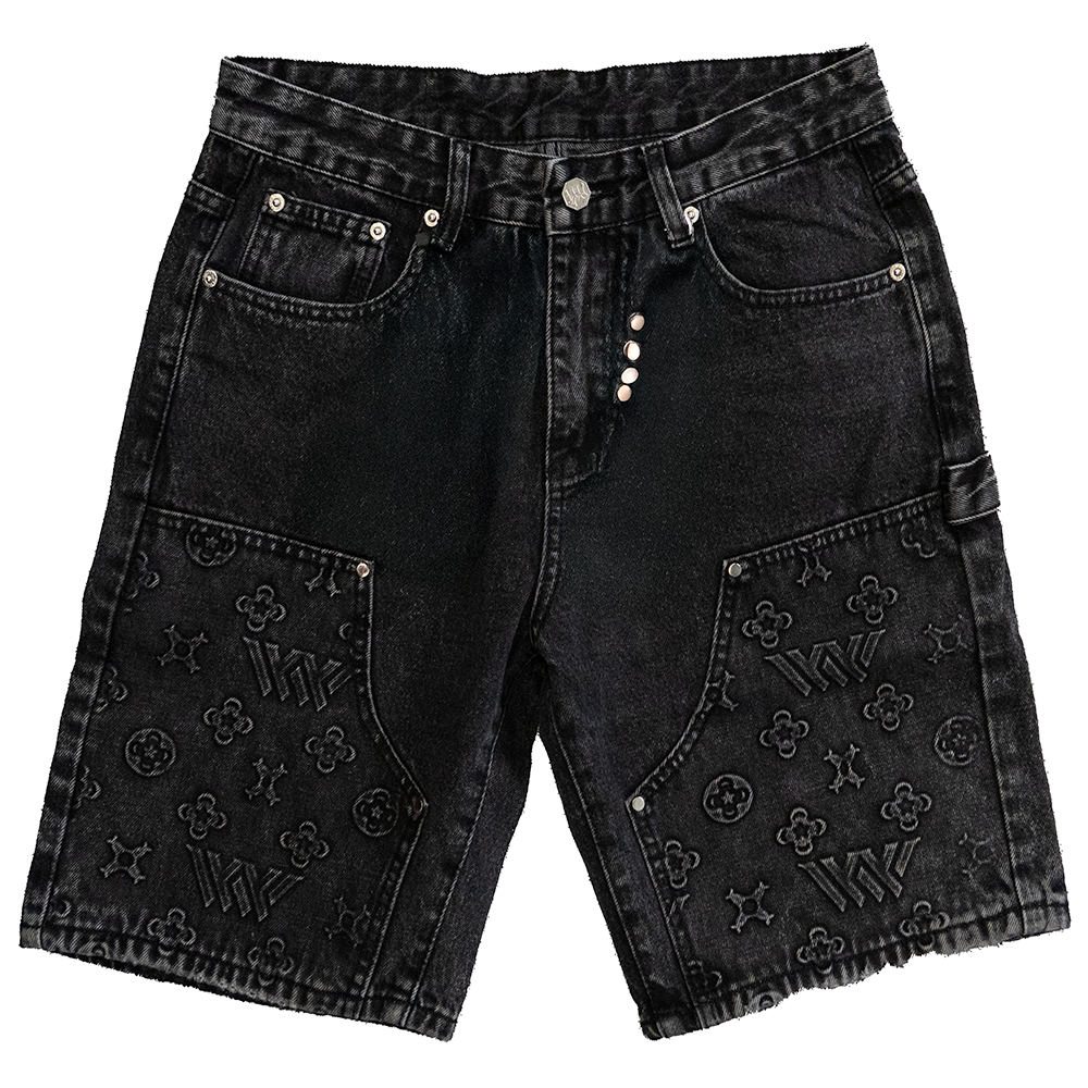 BoTT Sparkle Jacquard Denim Shorts black BLACK CRYSTAL JORTS