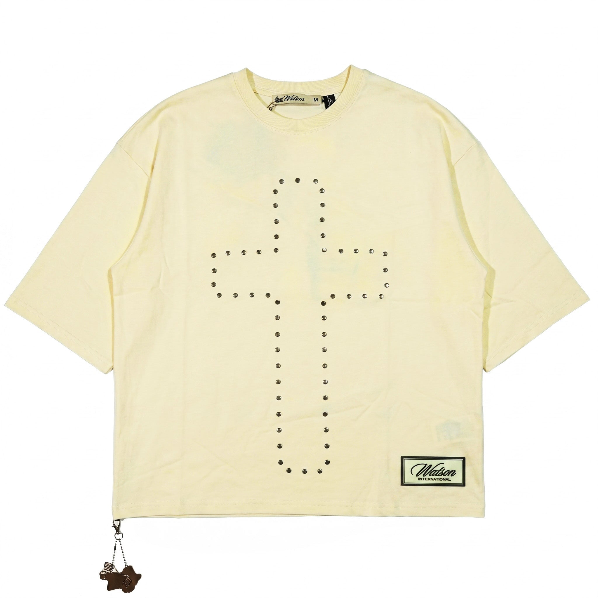 WATSON CHILD OF GOD CROSS RIVET CREAM TSHIRT – Watson Luxe