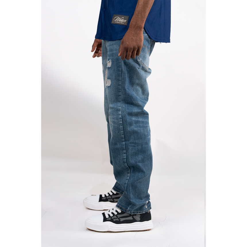 BAGGY BLUE LIGHT WASHED WATSON DENIM PANTS
