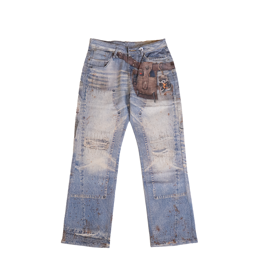 BAGGY BLUE CARPENTER ATTACHMENT WATSON DENIM PANTS
