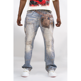 BAGGY BLUE CARPENTER ATTACHMENT WATSON DENIM PANTS