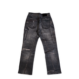 BAGGY BLACK CARPENTER ATTACHMENT WATSON DENIM PANTS