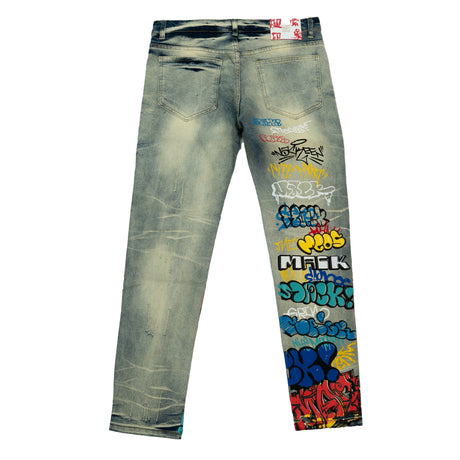 WATSON SKINNY DENIM GRAFFITI 024