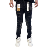 BLACK BARBED WIRE WATSON DENIM
