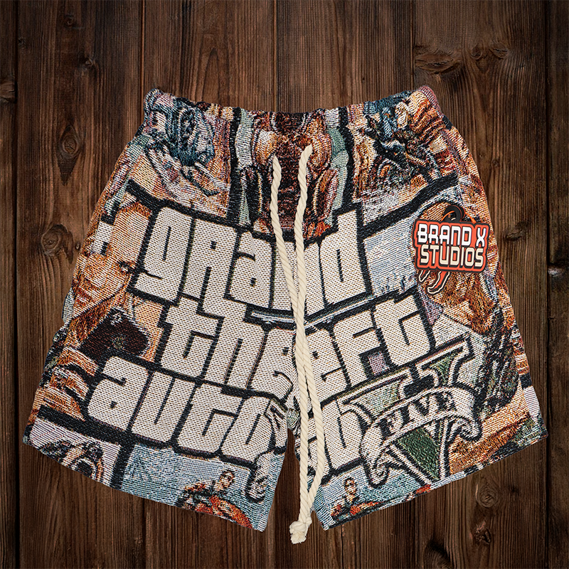 GRAND THEFT AUTO TAPESTRY SHORTS