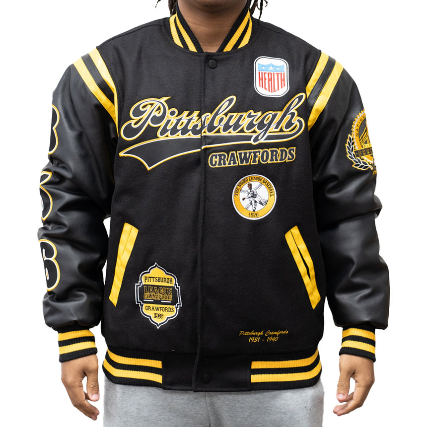 PITT CRAWFORDS VARSITY JACKET (BLACK)