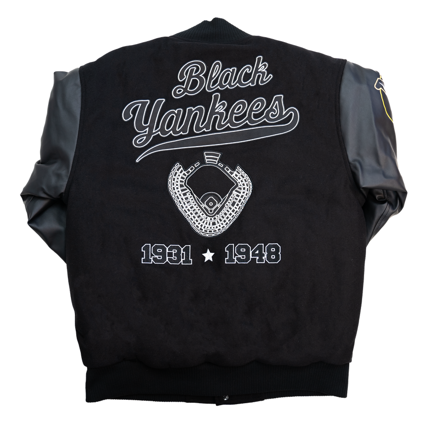 NY BLACK YANKEES VARSITY JACKET (BLACK)