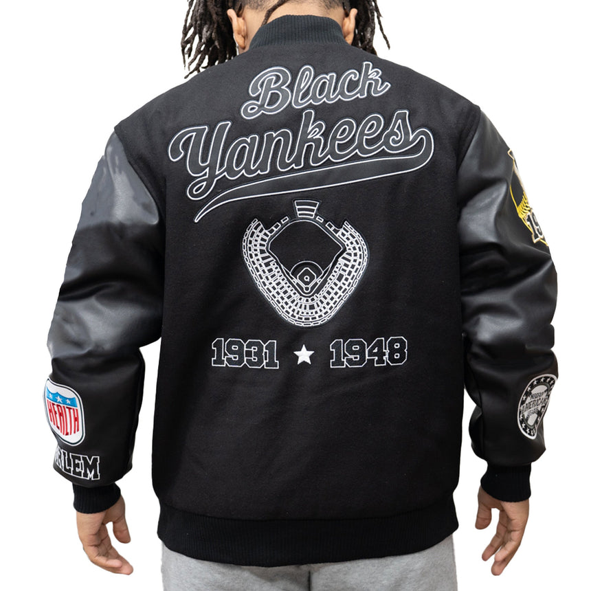 NY BLACK YANKEES VARSITY JACKET (BLACK)