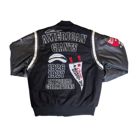 CHICAGO AMERICAN GIANTS VARSITY JACKET (BLACK)
