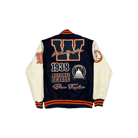 WASHINGTON BLACK SENATORS VARSITY JACKET (BLUE)