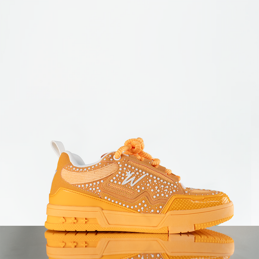 WATSON K FLIP PEARLS SNEAKERS (ORANGESICLE)