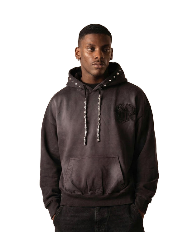 WATSON STUDIOS CRYSTAL STRINGS HOODIE (BLACK)