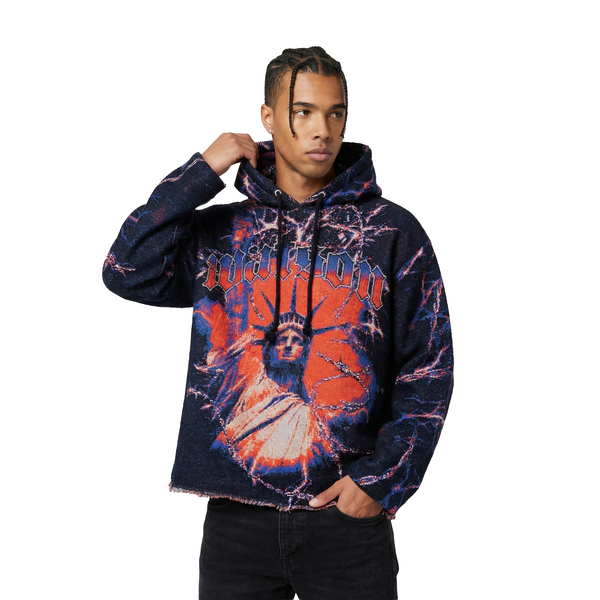 WATSON NEW YORK BARB WIRE TAPESTRY HOODIE