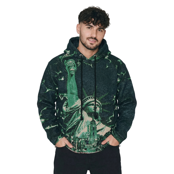 WATSON NEW YORK TAKEOVER BLACK TAPESTRY HOODIE