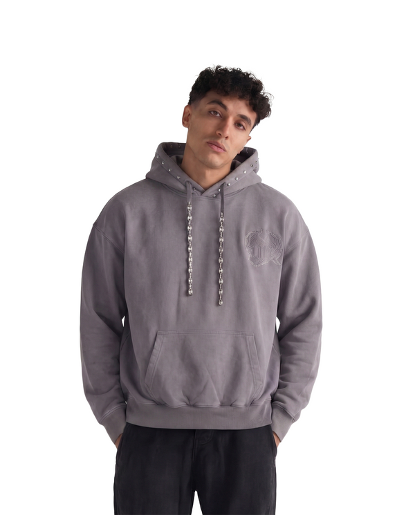 WATSON STUDIOS CRYSTAL STRINGS HOODIE (CHARCOAL)