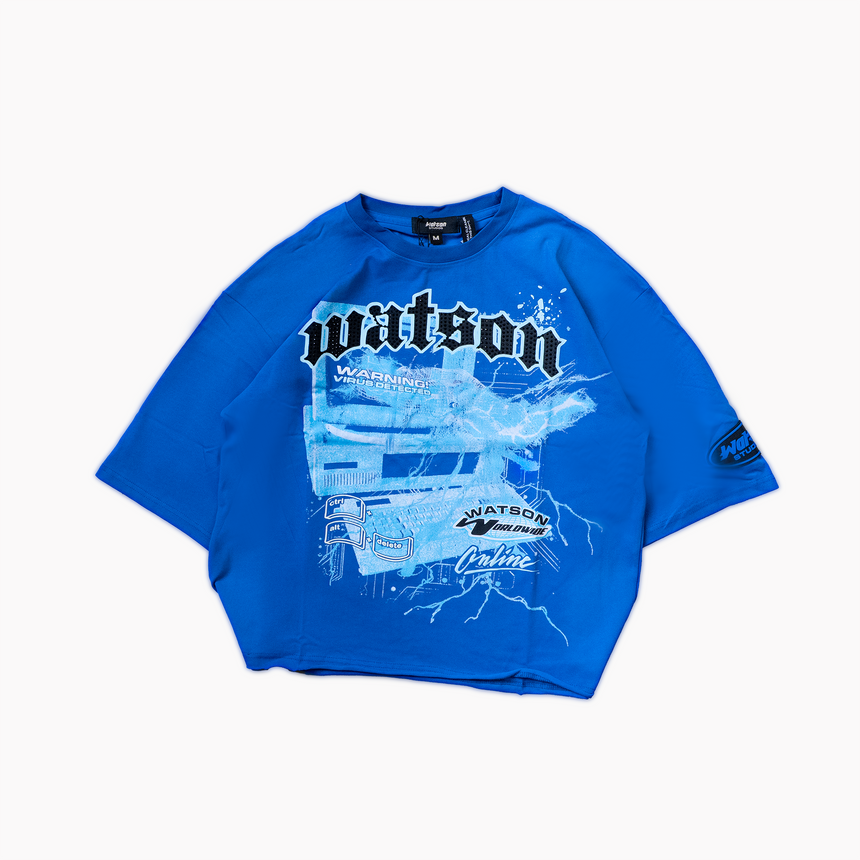 WATSON ONLINE CROPPED T-SHIRT (BLUE)