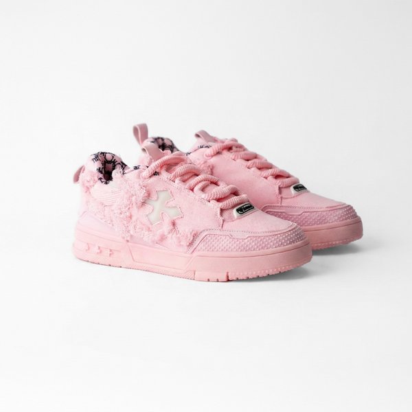 K FLIP CROSS SNEAKERS (PINK DISTRESS)