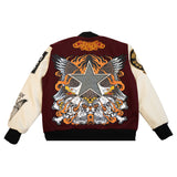 WATSON LONESTAR REBELS VARSITY JACKET (BURGUNDY)