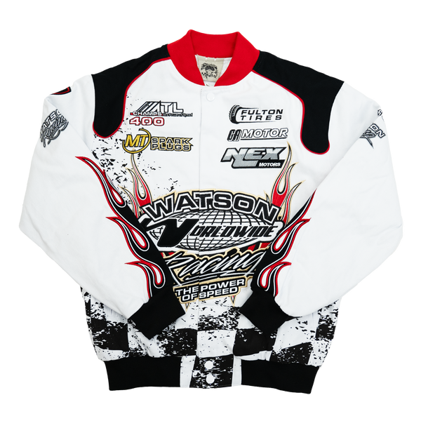 RACING MONACO GRAND PRIX MOTO JACKET (BLACK/WHITE)