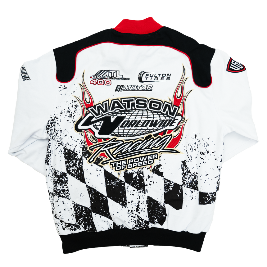 WATSON RACING MONACO GRAND PRIX MOTO JACKET (BLACK/WHITE)