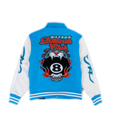 WATSON BILLIARDS CLUB VARSITY JACKET (ICE BLUE)