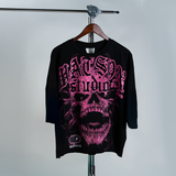 WATSON PINK SKULL T-SHIRT (BLACK)