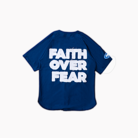 WATSON FAITH OVER FEAR BASEBALL JERSEY (NAVY)