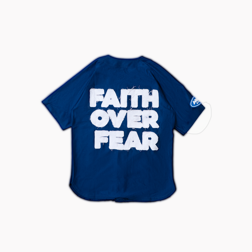 WATSON FAITH OVER FEAR BASEBALL JERSEY (NAVY)