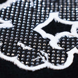 WATSON COTTON WREATH RHINESTONE BASKETBALL JERSEY (BLACK)
