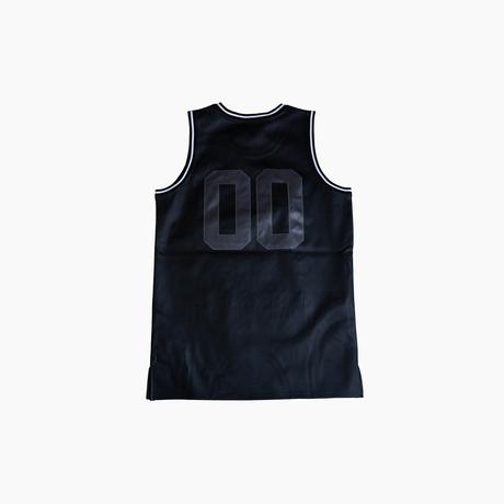 WATSON CHROME CROSS LEATHER BASKETBALL JERSEY (BLACK)
