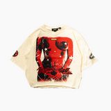 WATSON PLAYING NOTHING BUT HITS CROPPED T-SHIRT (CREAM)