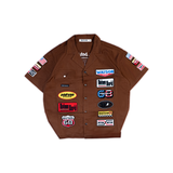WATSON MULTI PATCH WORK SHIRT (BROWN)