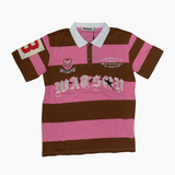 WATSON SHORT SLEEVE RUGBY POLO (PINK)