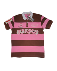 SHORT SLEEVE RUGBY POLO (PINK)