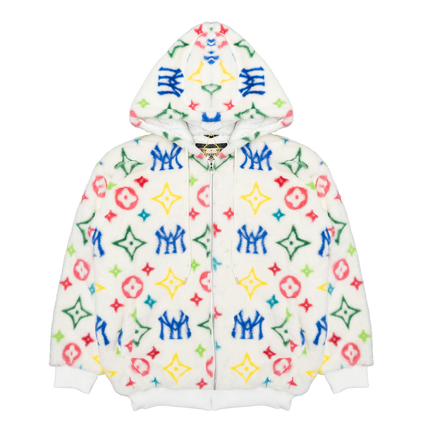 MINK HOODED JACKET (CREAM)