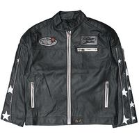 AIM FOR THE STARS SUEDE MOTO JACKET (BLACK)