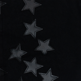 WATSON LEATHER APPLIQUE PATCH SHORTS (BLACK)
