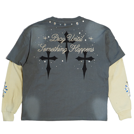 WATSON PRAY UNTIL SOMETHING HAPPENS LONG SLEEVE T-SHIRT