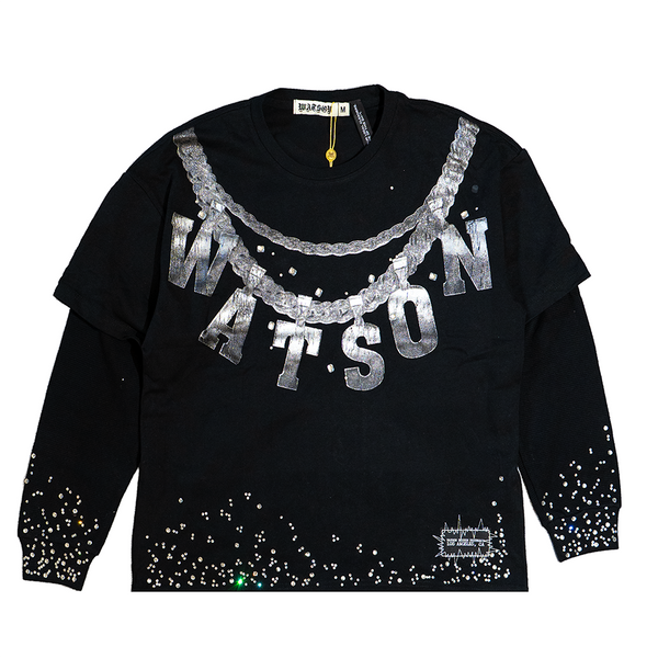 CHAIN LONG SLEEVE T-SHIRT (BLACK)