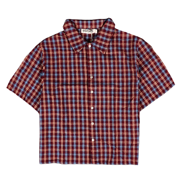 WATSON LOVE THY ENEMY SHORT SLEEVE FLANNEL SHIRT