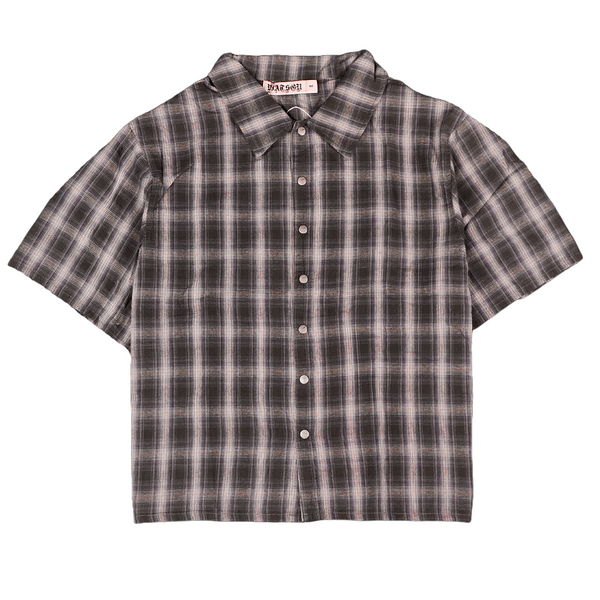 WATSON GLORY TO GOD BLACK SHORT SLEEVE FLANNEL SHIRT