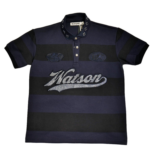WATSON RUGBY POLO (BLACK/CHARCOAL)