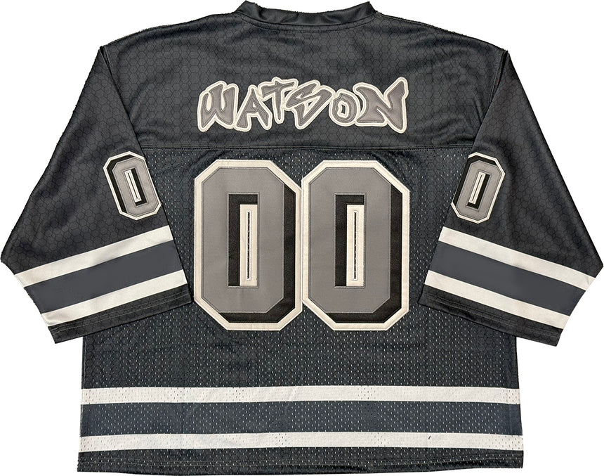 WATSON ATHLETIC DEPARTMENT CROPPED FOOTBALL JERSEY (CHARCOAL)