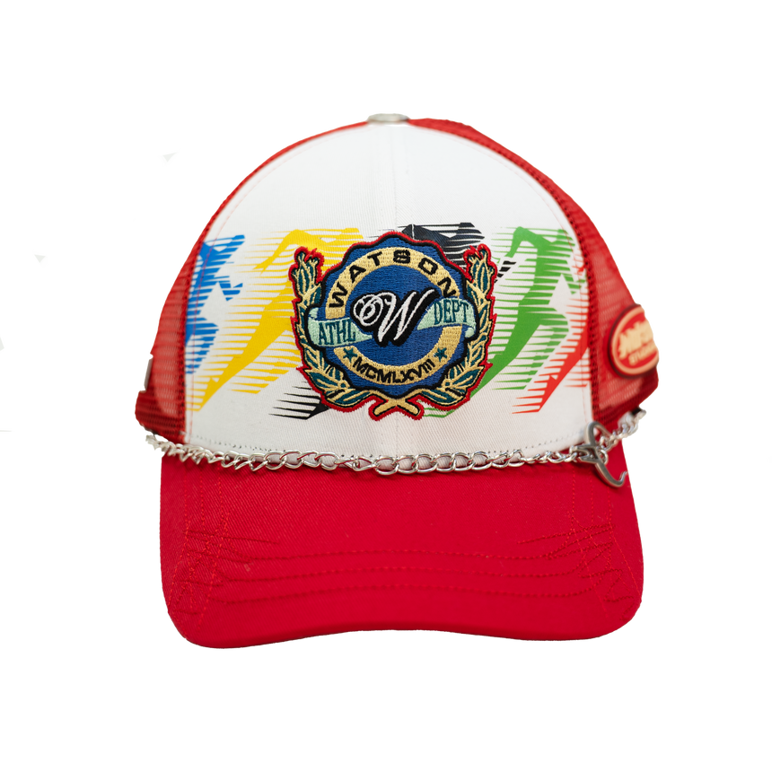 WATSON ATHLETICS TRUCKER HAT (RED)