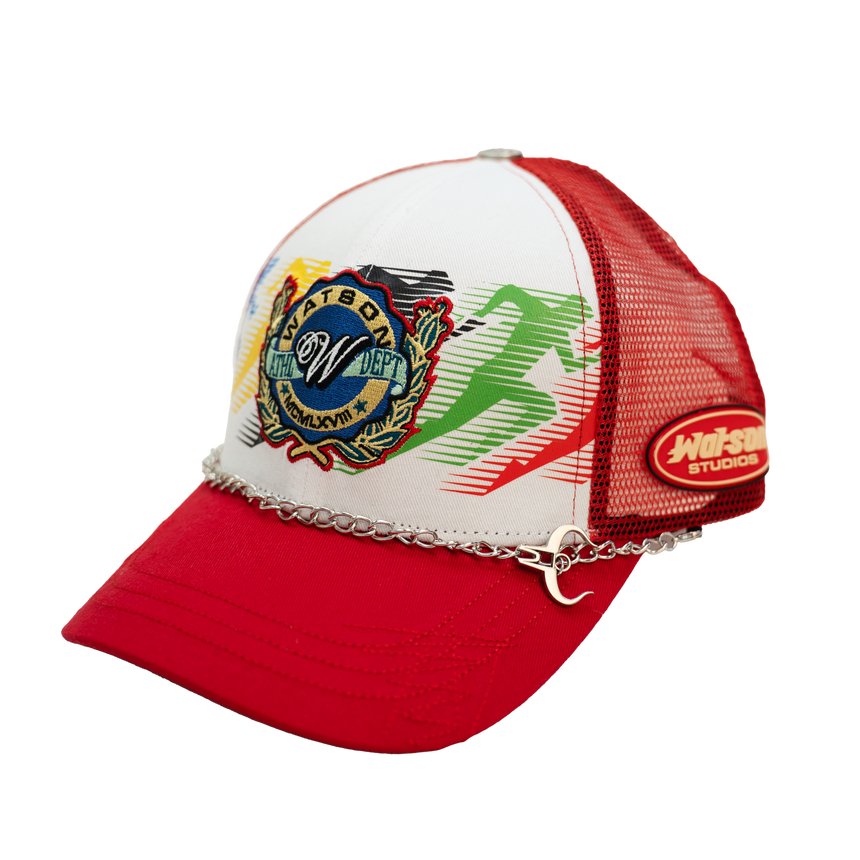 WATSON ATHLETICS TRUCKER HAT (RED)