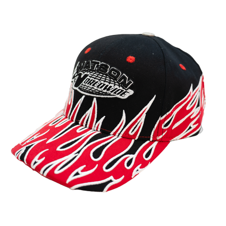 WATSON WORLDWIDE RACING FLAMES DAD HAT (BLACK)