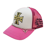 WATSON DIE ENORMOUS TRUCKER HAT (PINK)