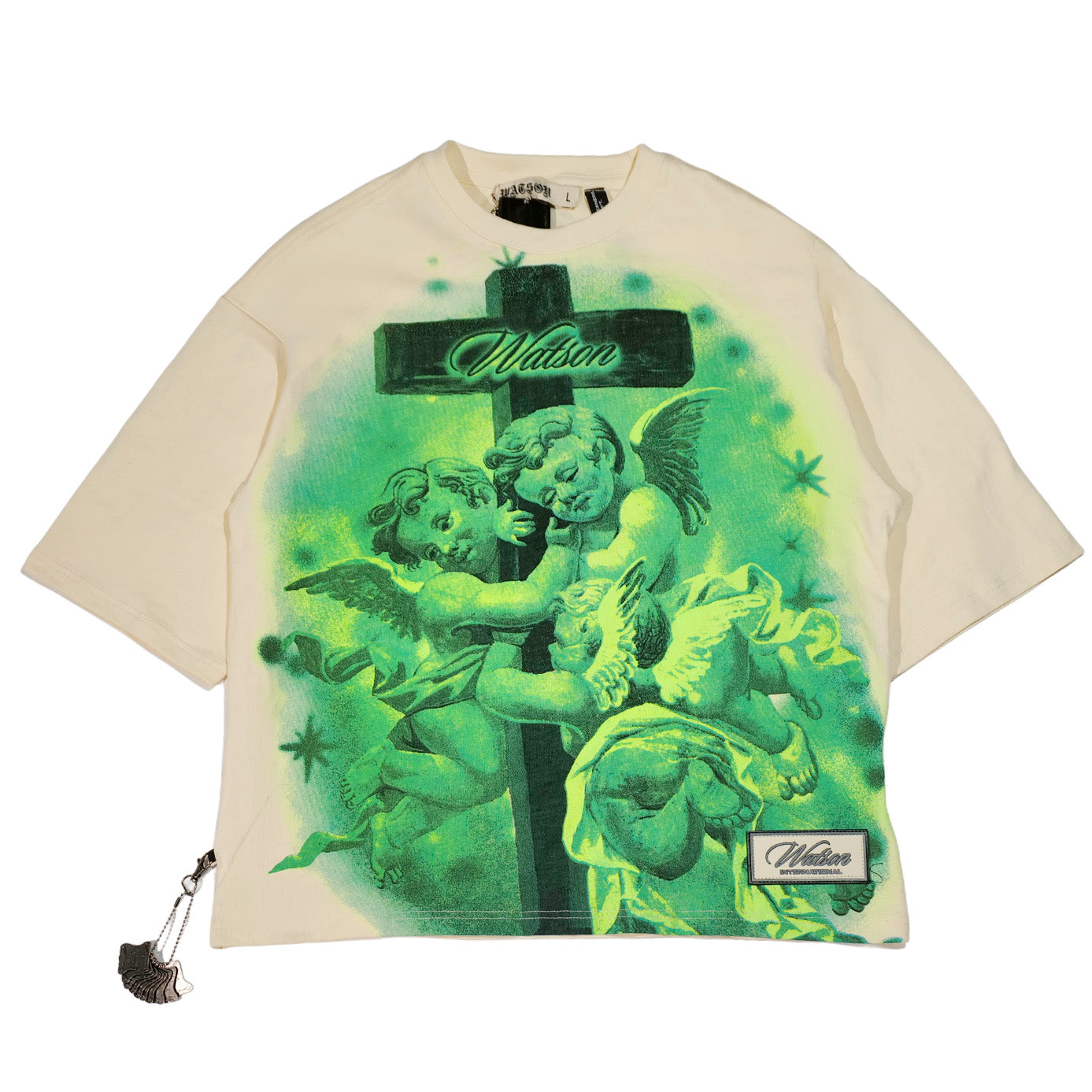 WATSON CALM HEARTS CREAM TSHIRT – Watson Luxe