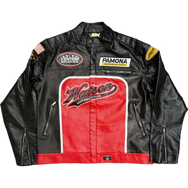 MOTORCYCLES MOTO JACKET (BLACK/ORANGE)